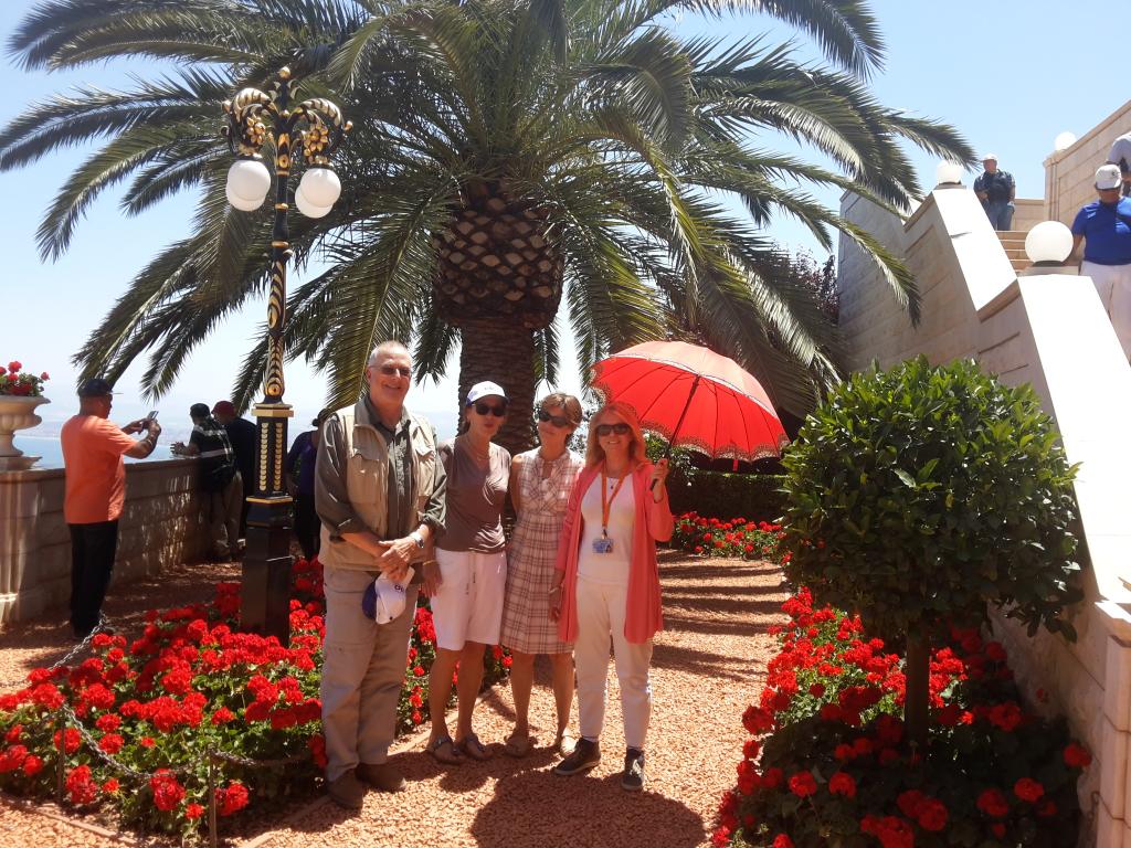 Overlooking the Haifa bay and the Bahai gardens mai 2015