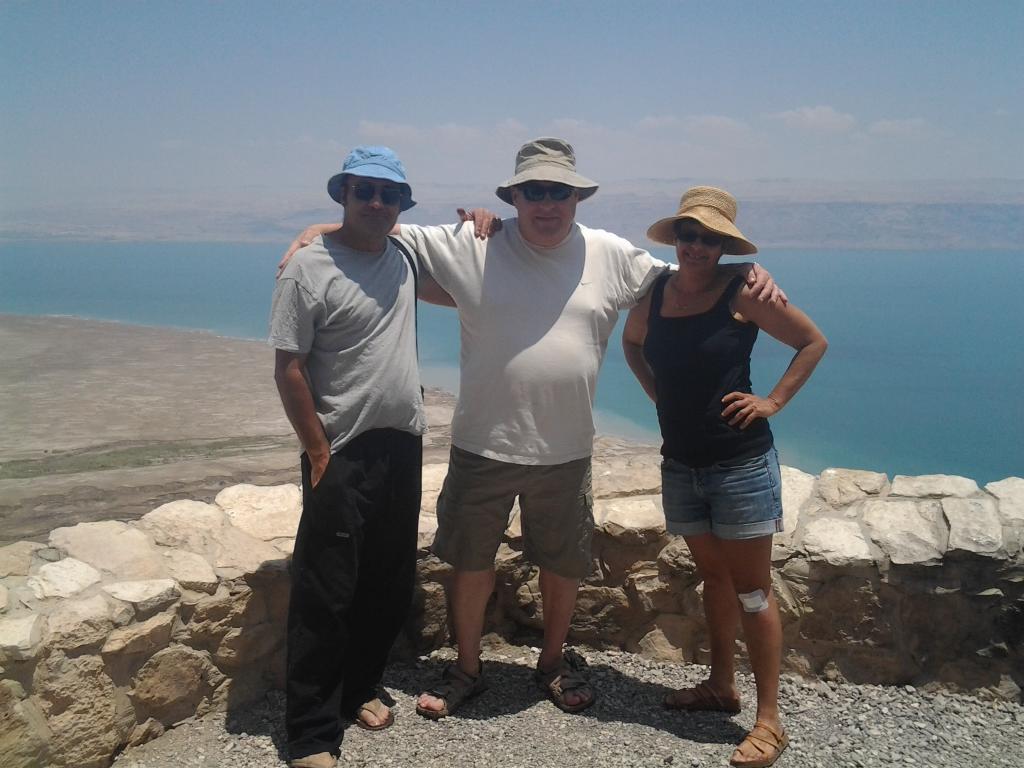 Einat, John and Oded a ride in the Judean desert October 2015